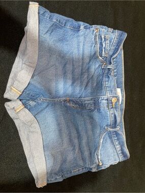 LOFT Women's Classic Blue Cuffed Denim Shorts